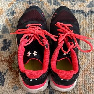 Under Armour Black and Pink Athletic Shoes
